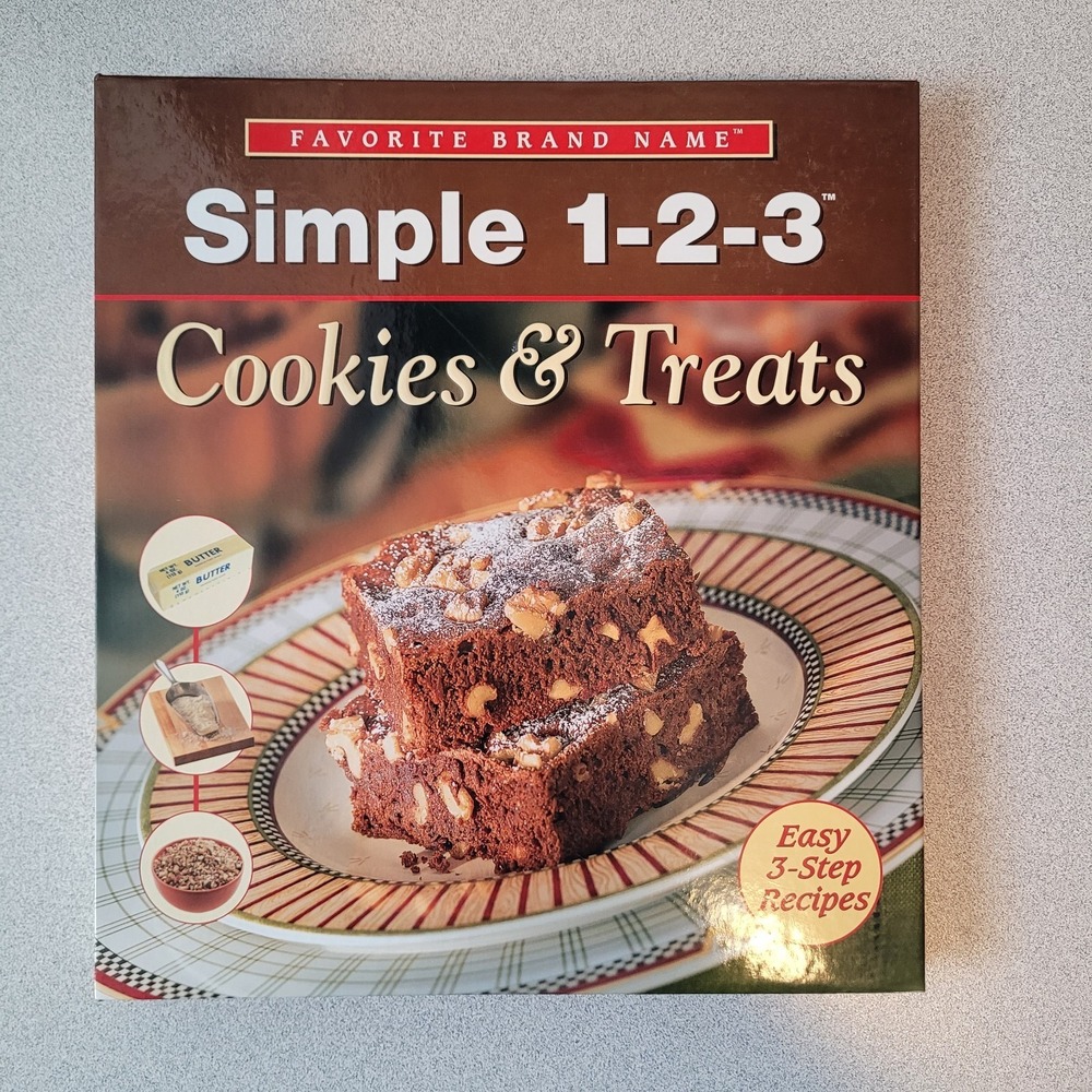 Simple 1-2-3 Cookies & Treats Recipes Cookbook Cook Book‎ Hardcover